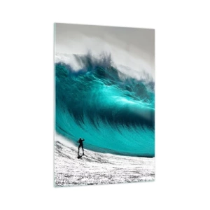 Obraz na skle - Výzva přijata - 70x100 cm