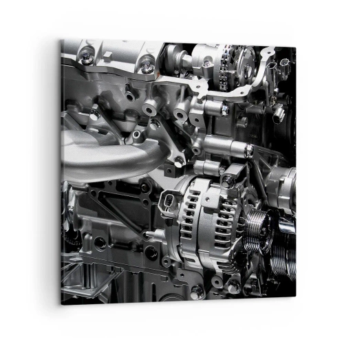 Obraz na plátně - Kovový, krásný, silný - 50x50 cm