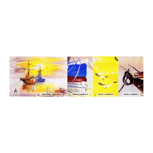 Vzor Fototapety Samolepicí Deluxe Sticker - Zasloužený odpočinek v přístavu - Rybářská loď, Rybolov, Ptactvo - 100x30 cm