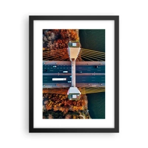 Plakát v černém rámu - Za vodami, za lesy - 30x40 cm