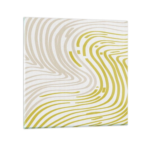 Obraz na skle - Kompozice s mírným ohybem - 60x60 cm