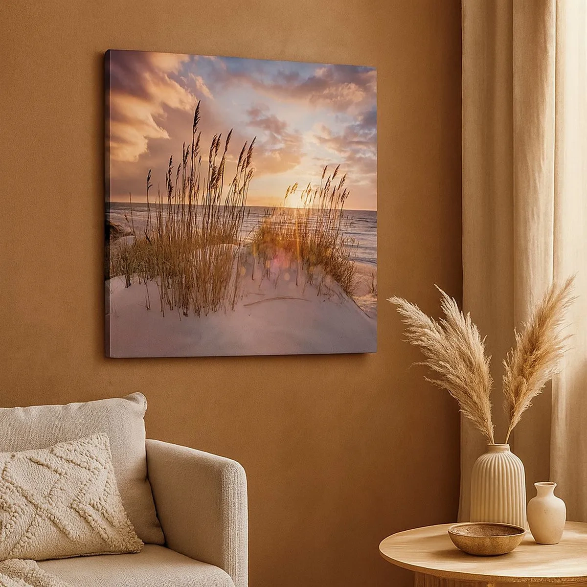 Obraz na plátně - Rozloučení se sluncem a větrem - 30x30 cm