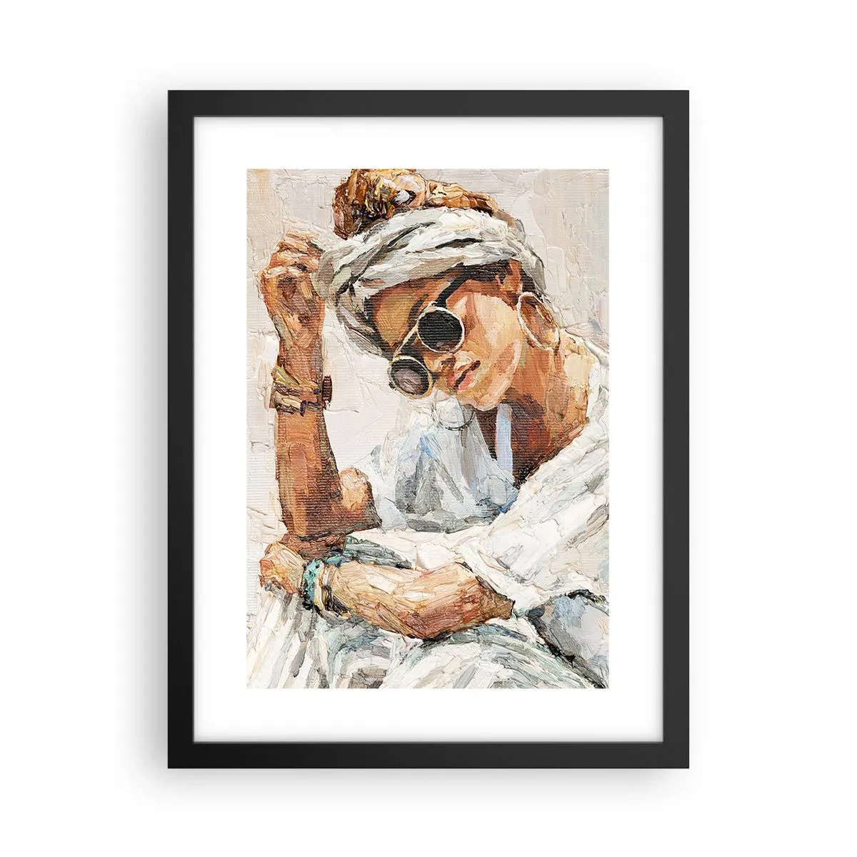 Plakát v černém rámu - Portrét v plném slunci - 30x40 cm