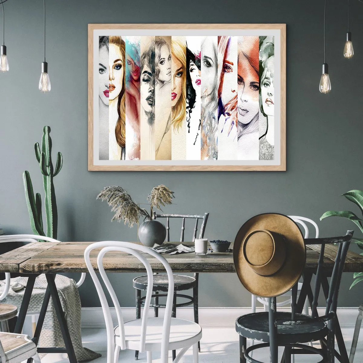 Plakát v rámu světlý dub - A vždy jsi to TY - 70x50 cm