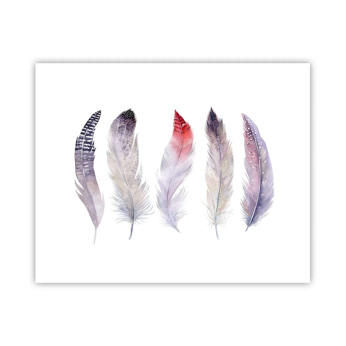 Plakát - Jemné jako různobarevná mlha - 50x40 cm