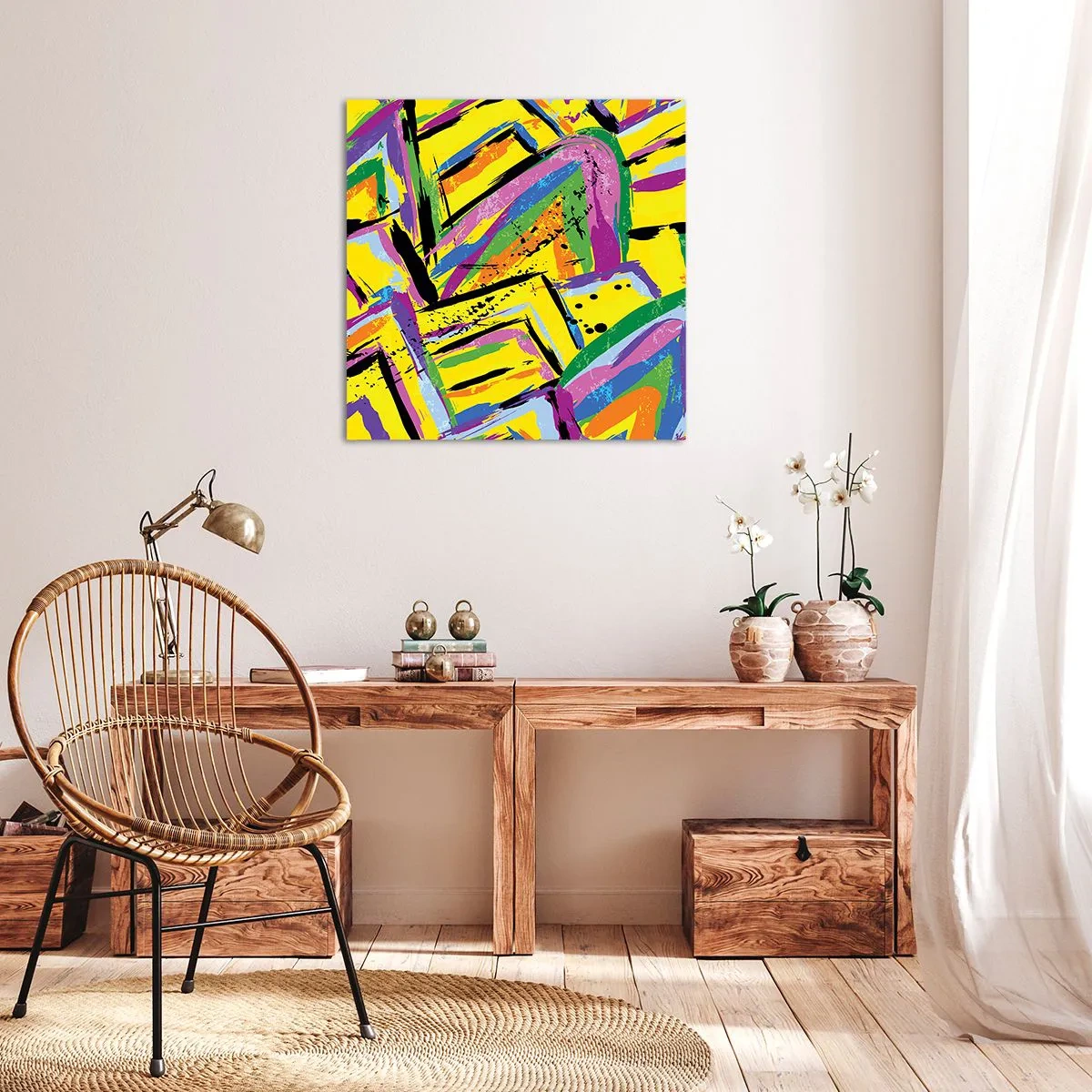 Obraz na plátně - Až křičí radostí - 60x60 cm