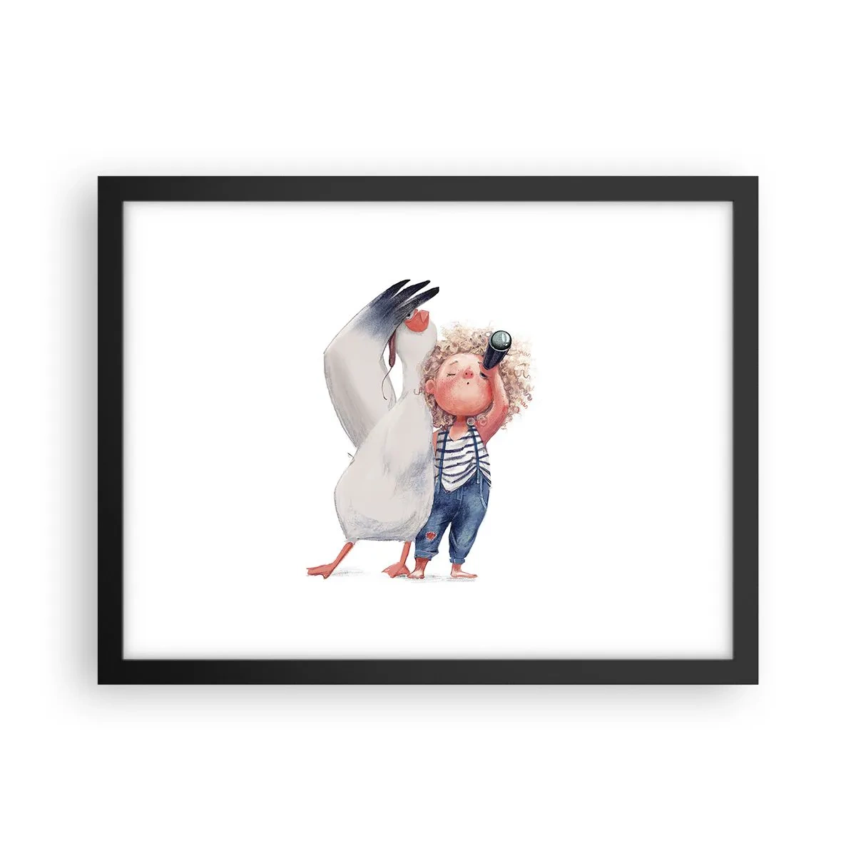 Plakát v černém rámu - Plán na skvělou cestu - 40x30 cm