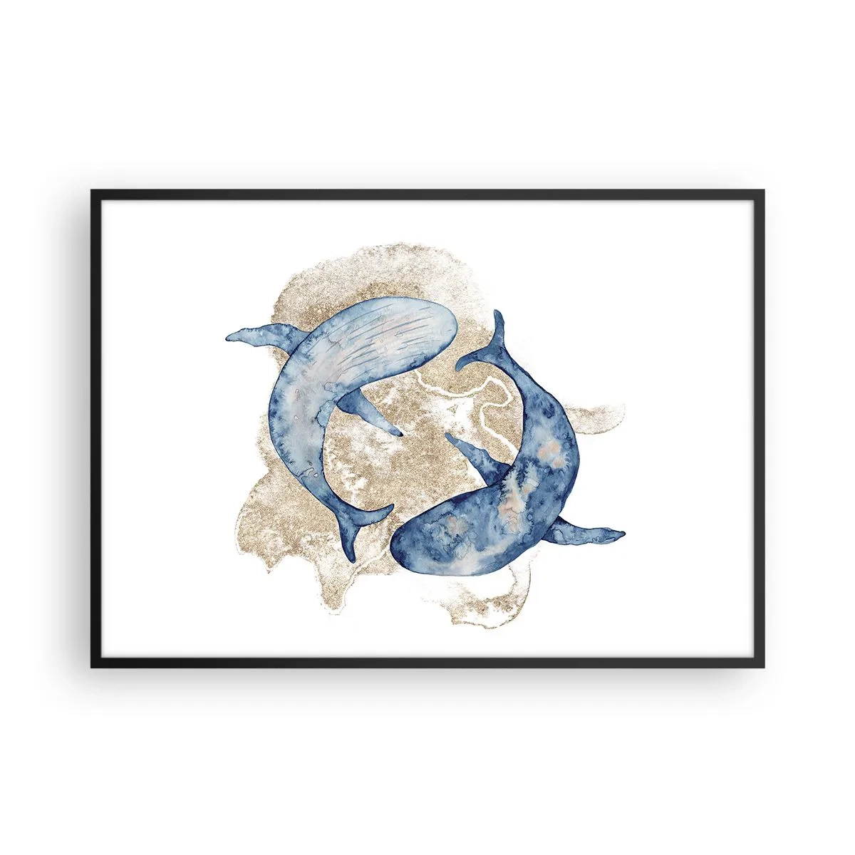 Plakát v černém rámu - Přátelství nebo láska? - 100x70 cm