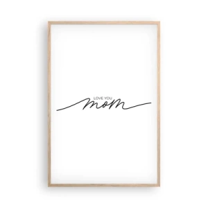 Plakát v rámu světlý dub - Velké emoce - 61x91 cm