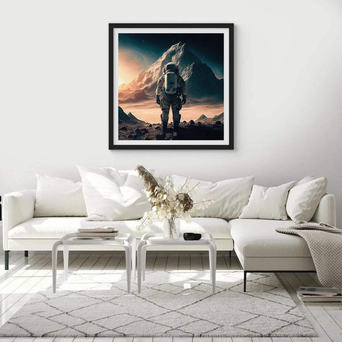 Plakát v černém rámu - Nová výzva - 60x60 cm