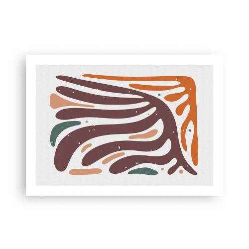 Plakát - Organická a radiální kompozice - 70x50 cm