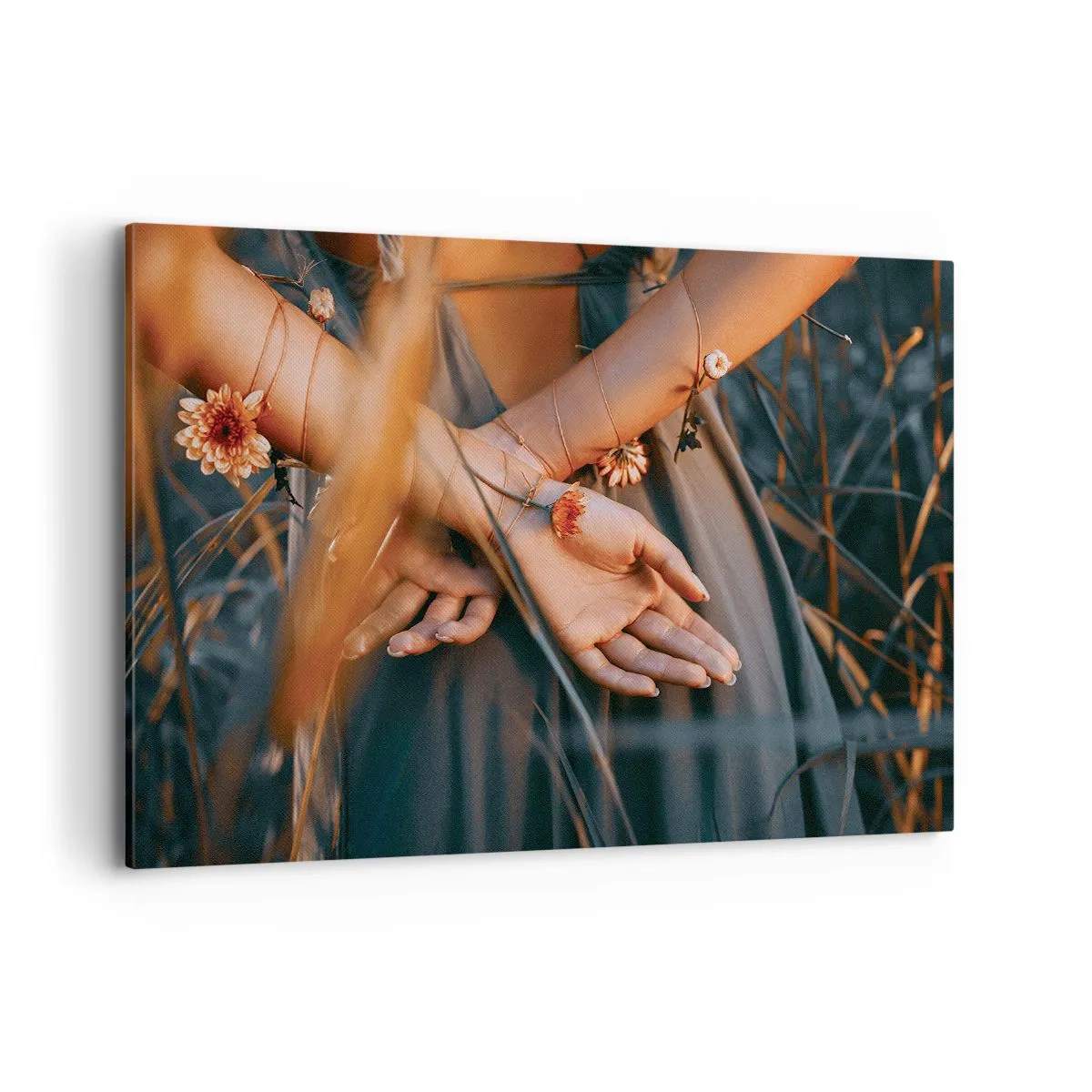 Obraz na plátně - Propojená s přírodou - 120x80 cm