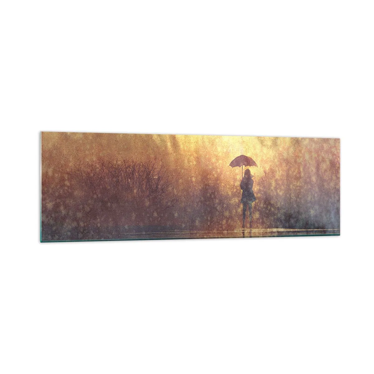 Obraz na skle - Cítím, že se na mě někdo dívá - 160x50 cm