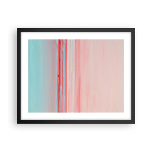 Plakát v černém rámu - Abstrakce za úsvitu - 50x40 cm