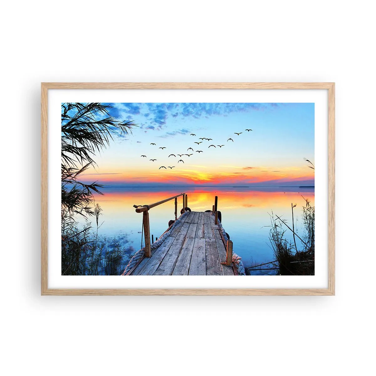 Plakát v rámu světlý dub - Je čas vrátit se… - 70x50 cm
