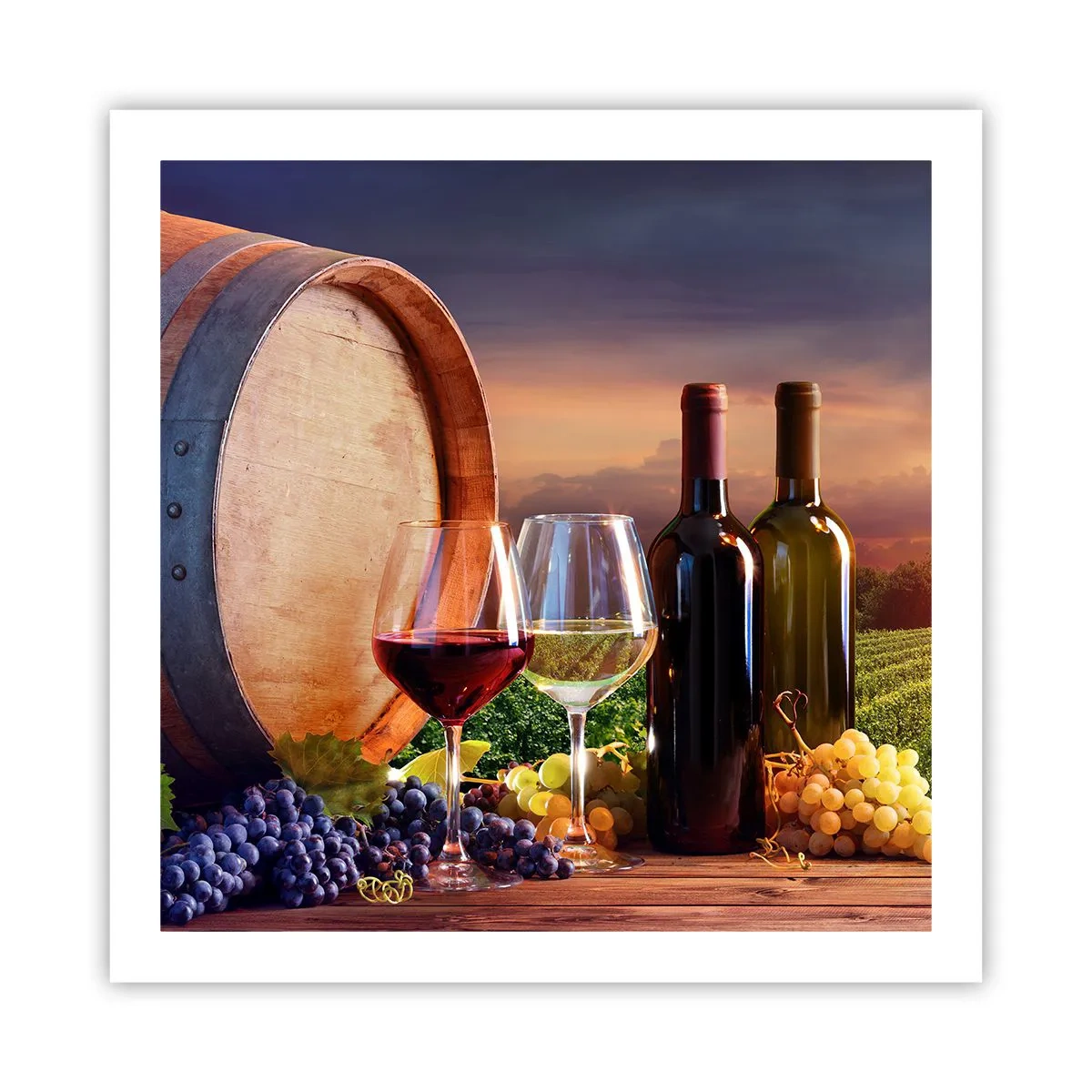 Plakát - Tady má život chuť - 60x60 cm