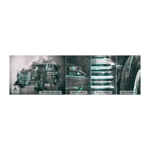Vzor Fototapety Samolepicí Deluxe Sticker - Ctěný předek - Retro auto, Automobilový průmysl, Výlet - 100x30 cm