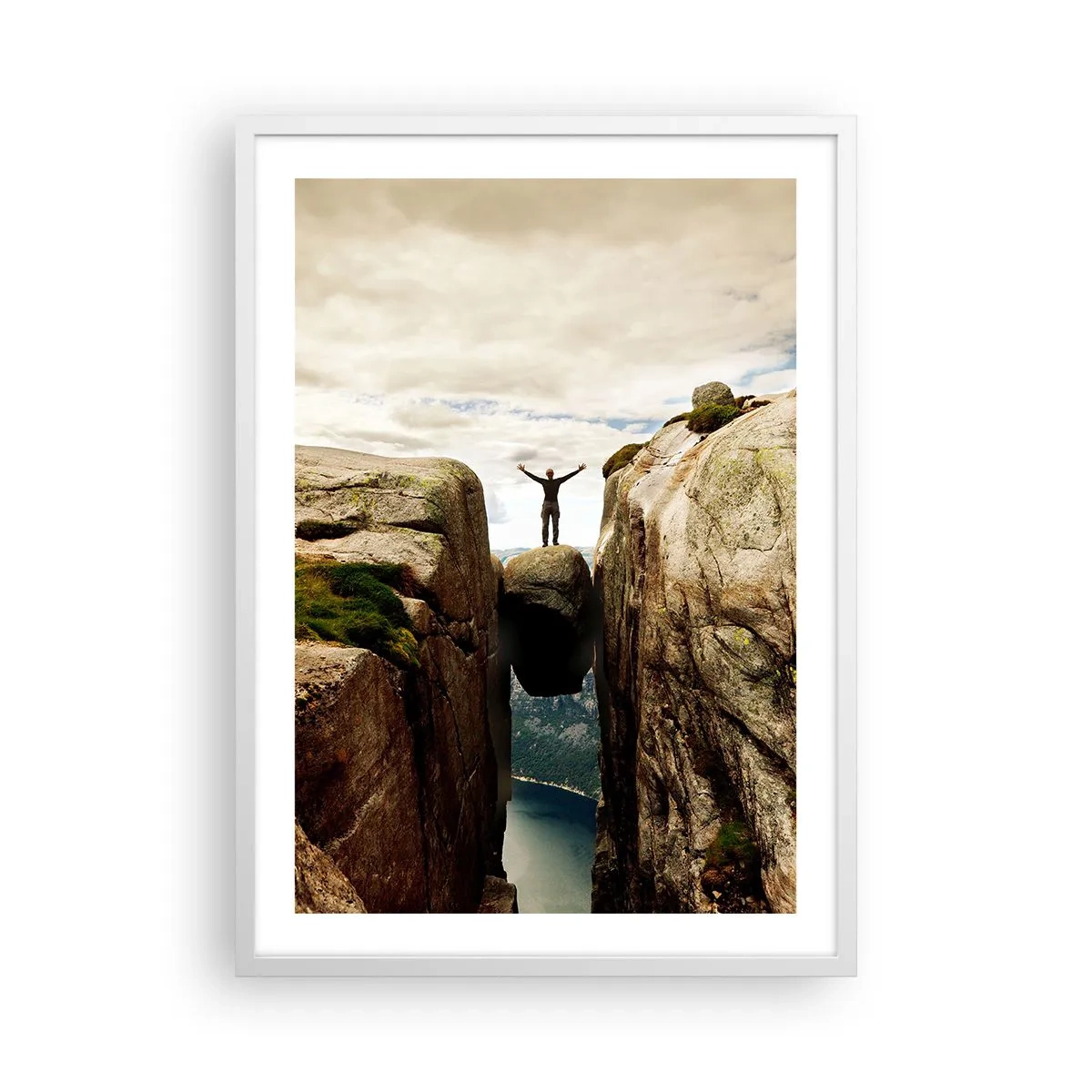 Plakát v bílém rámu - Jak se cítím?! - 50x70 cm