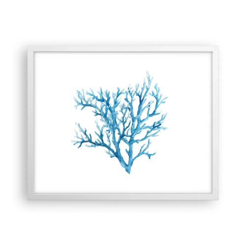 Plakát v bílém rámu - Mořský filigrán - 50x40 cm