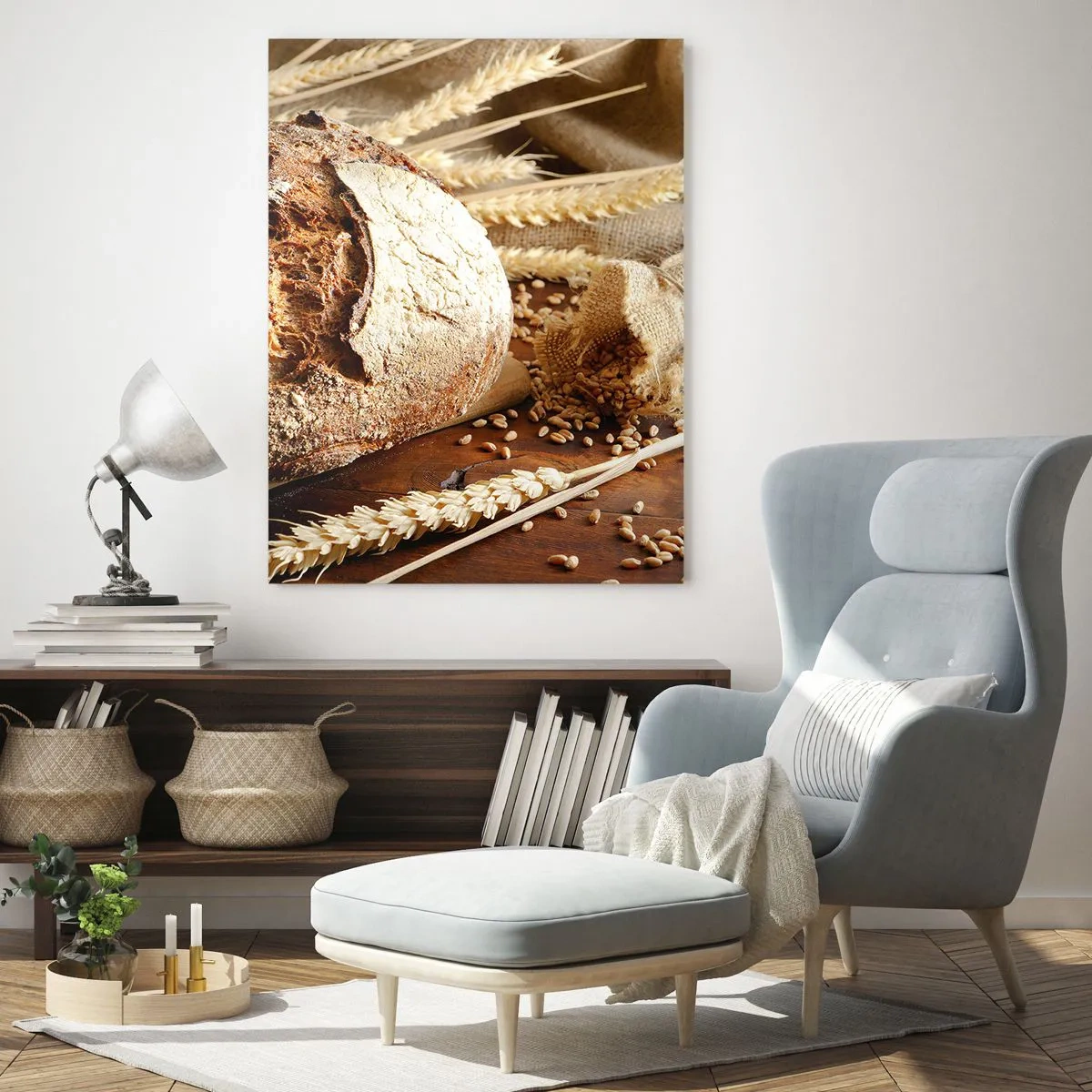 Obraz na skle - Chutný, voňavý, křupavý - 50x70 cm