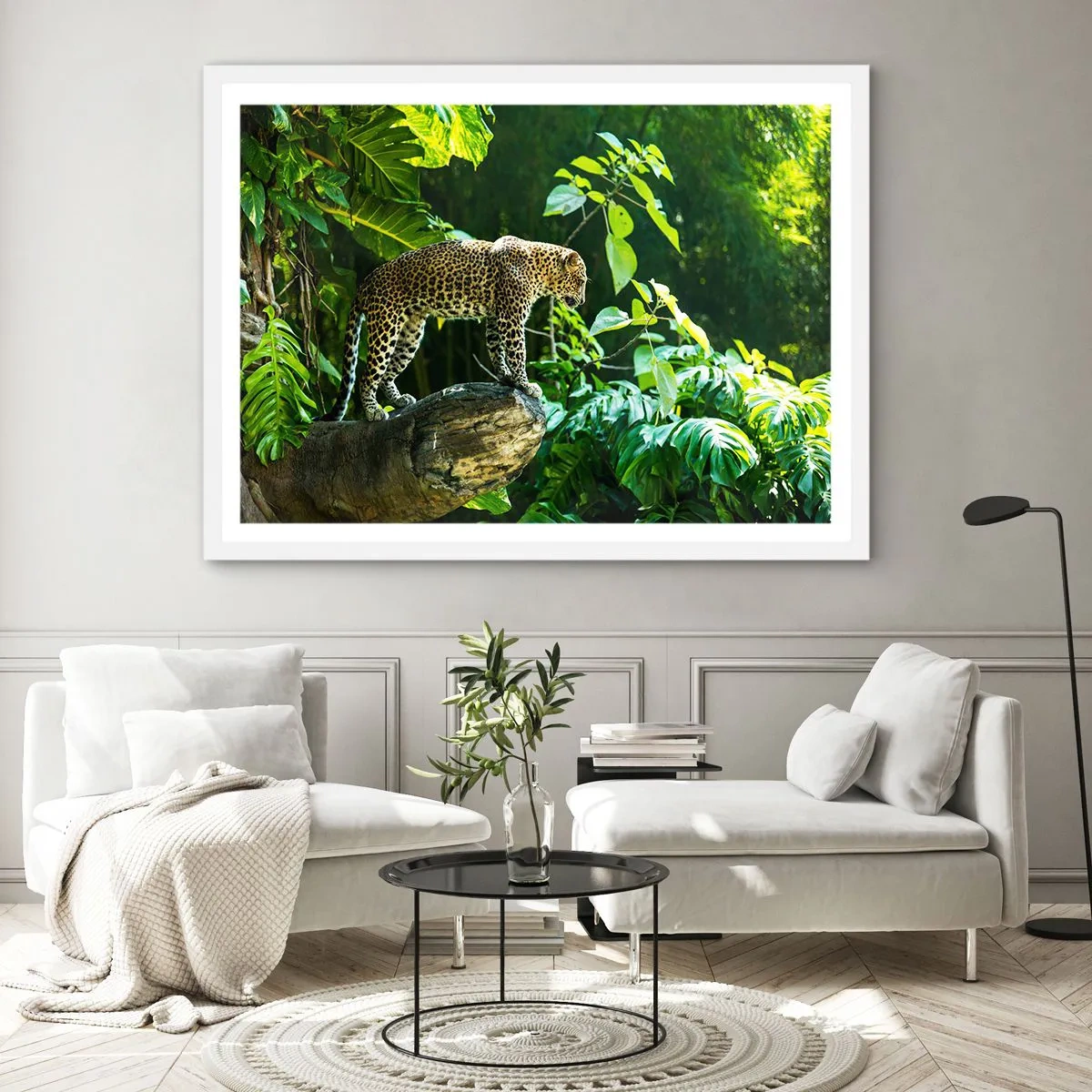 Plakát v bílém rámu - Na lov? - 70x50 cm
