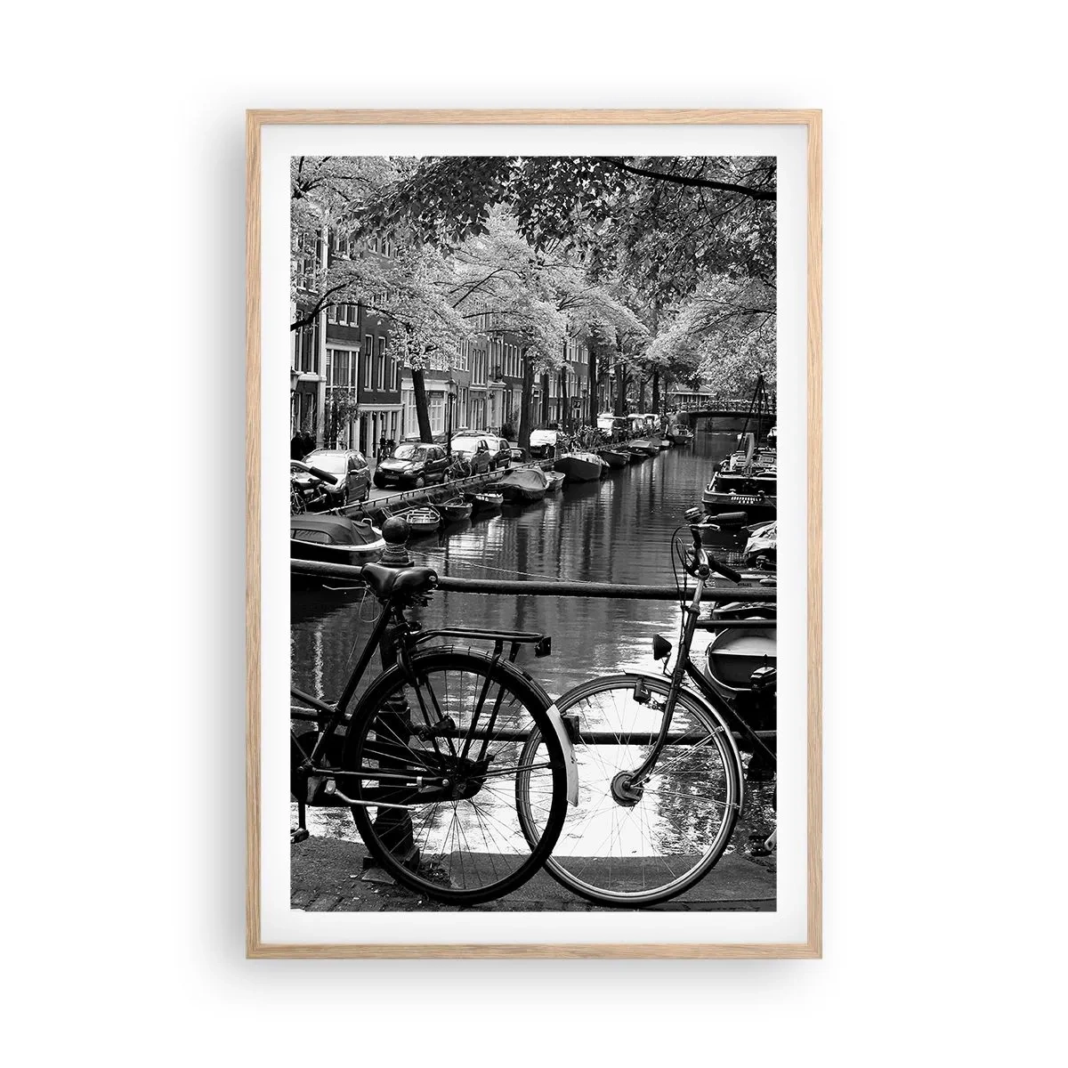 Plakát v rámu světlý dub - Velmi nizozemský výhled - 61x91 cm