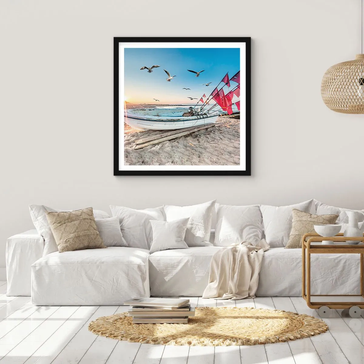 Plakát v černém rámu - Zasloužená přestávka - 50x50 cm