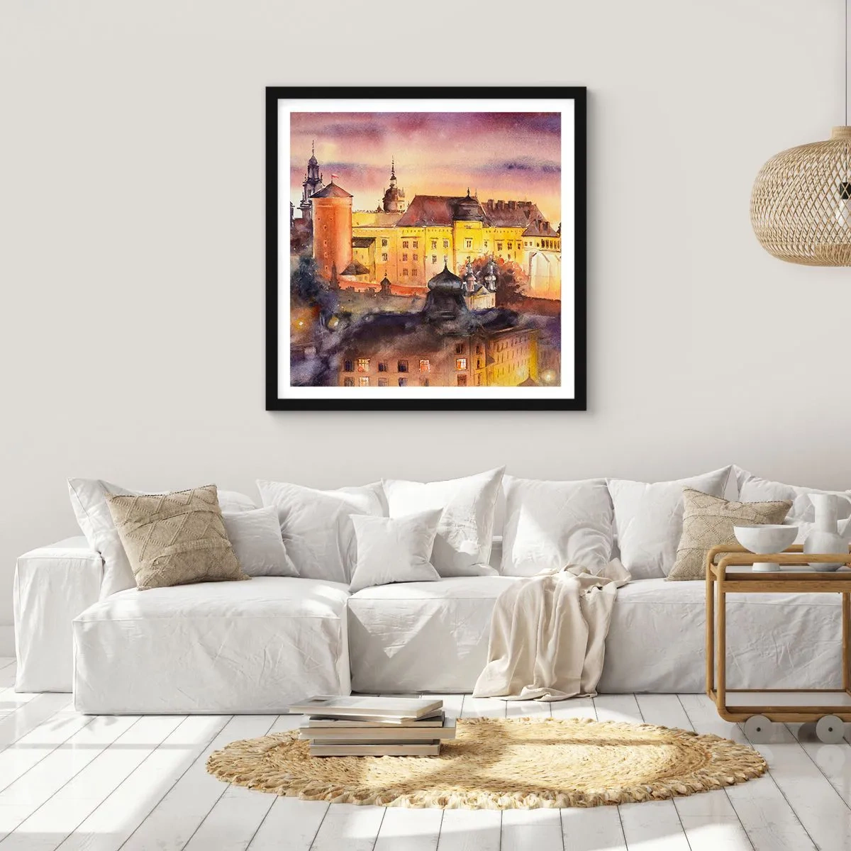 Plakát v černém rámu - Historie a pohádka - 60x60 cm