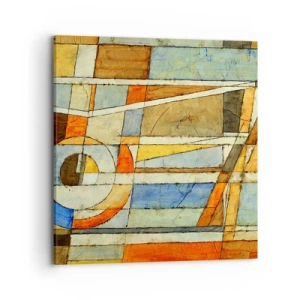 Obraz na plátně - Kubismus na stavbě - 70x70 cm