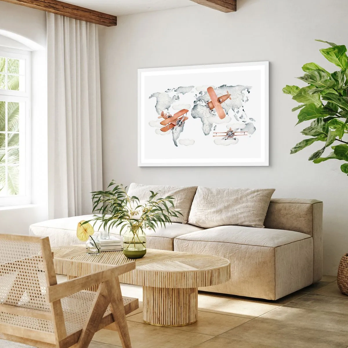 Plakát v bílém rámu - V průkopnickém duchu - 91x61 cm