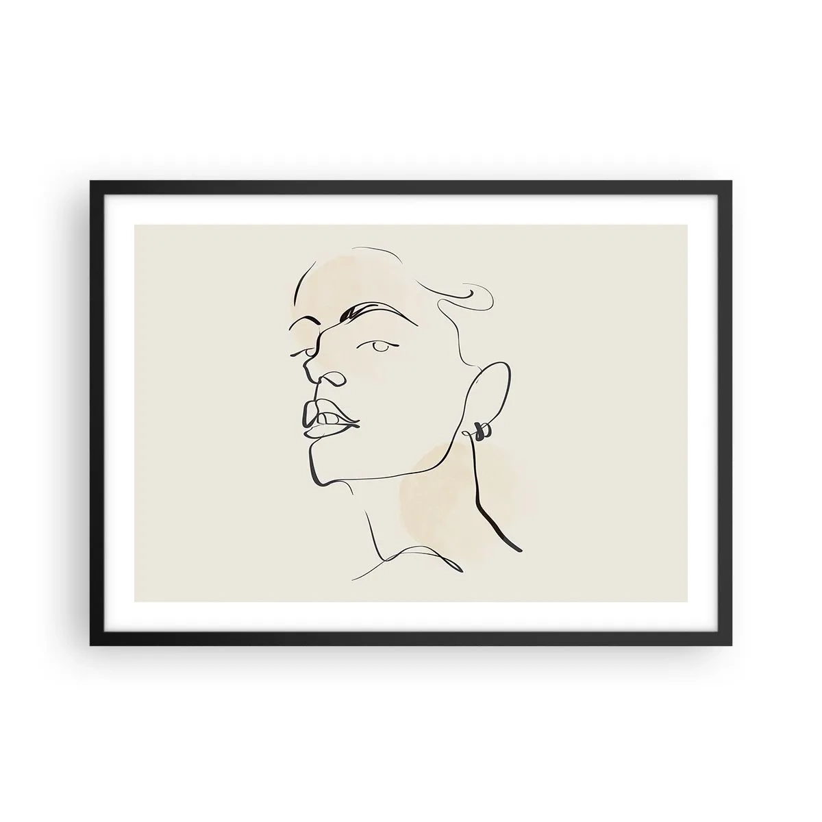 Plakát v černém rámu - Hrdý pohled - 70x50 cm