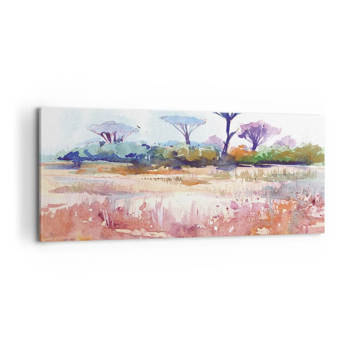Obraz na plátně - Barvy savany - 100x40 cm