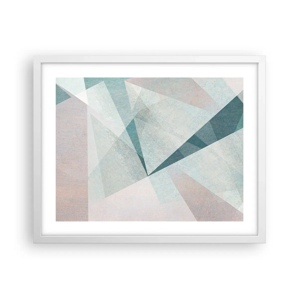 Plakát v bílém rámu - V klidu, ale dynamicky - 50x40 cm