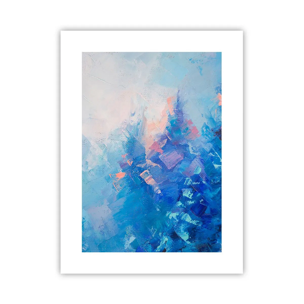 Plakát - Zimní abstrakce - 30x40 cm