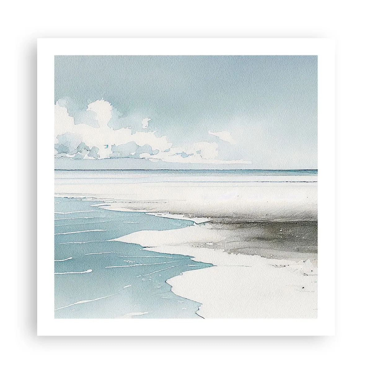Plakát - Jemný příliv - 60x60 cm