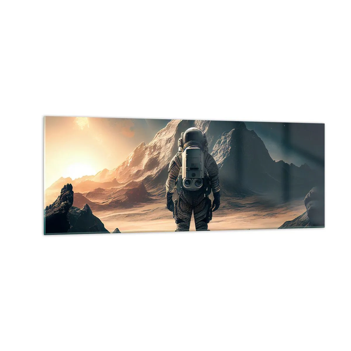 Obraz na skle - Nová výzva - 140x50 cm