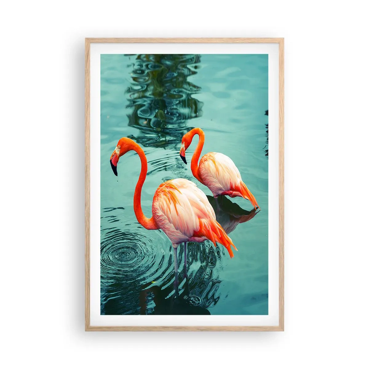 Plakát v rámu světlý dub - Nyní jsme v módě - 61x91 cm