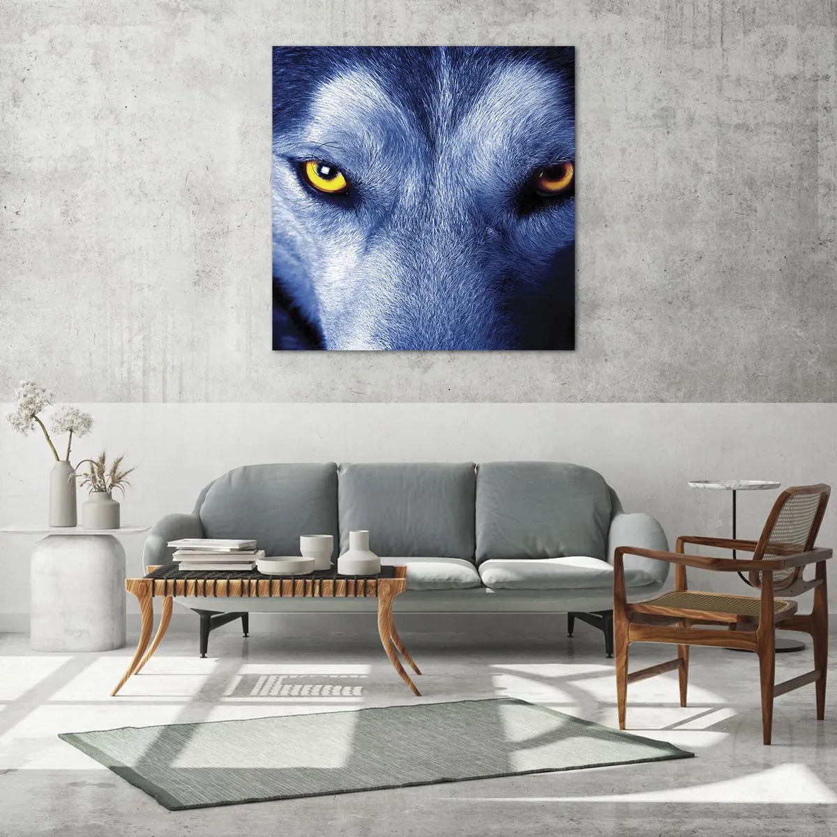 Obraz na skle - Fascinující pohled - 30x30 cm