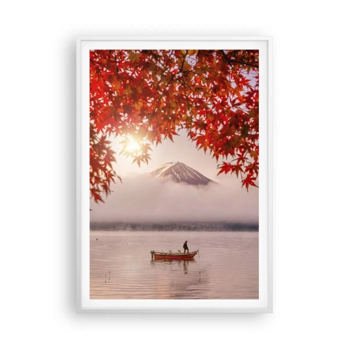 Plakát v bílém rámu - V japonském stylu - 70x100 cm
