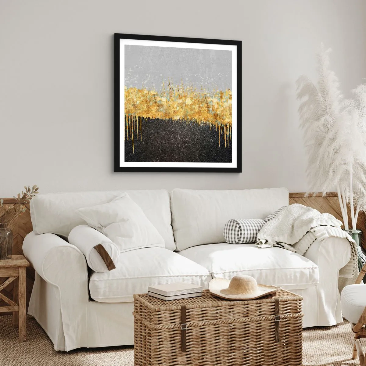 Plakát v černém rámu - Dovnitř a vzhůru - 50x50 cm