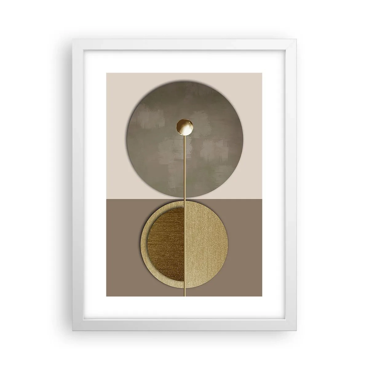 Plakát v bílém rámu - Dokonalá rovnováha - 30x40 cm