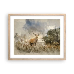 Plakát v rámu světlý dub - Důstojnost - síla - majestátnost - 50x40 cm