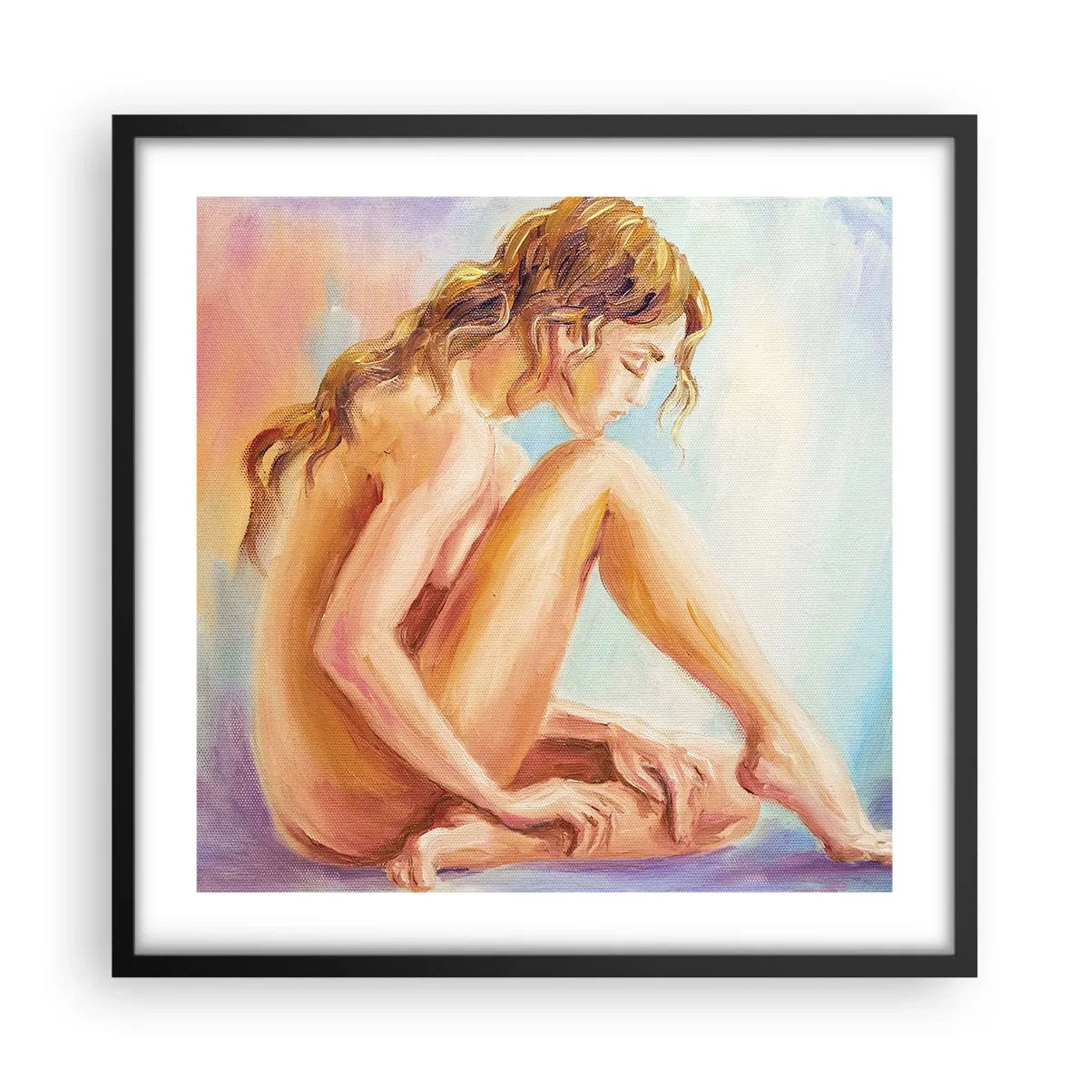 Plakát v černém rámu - Akt mládí - 50x50 cm