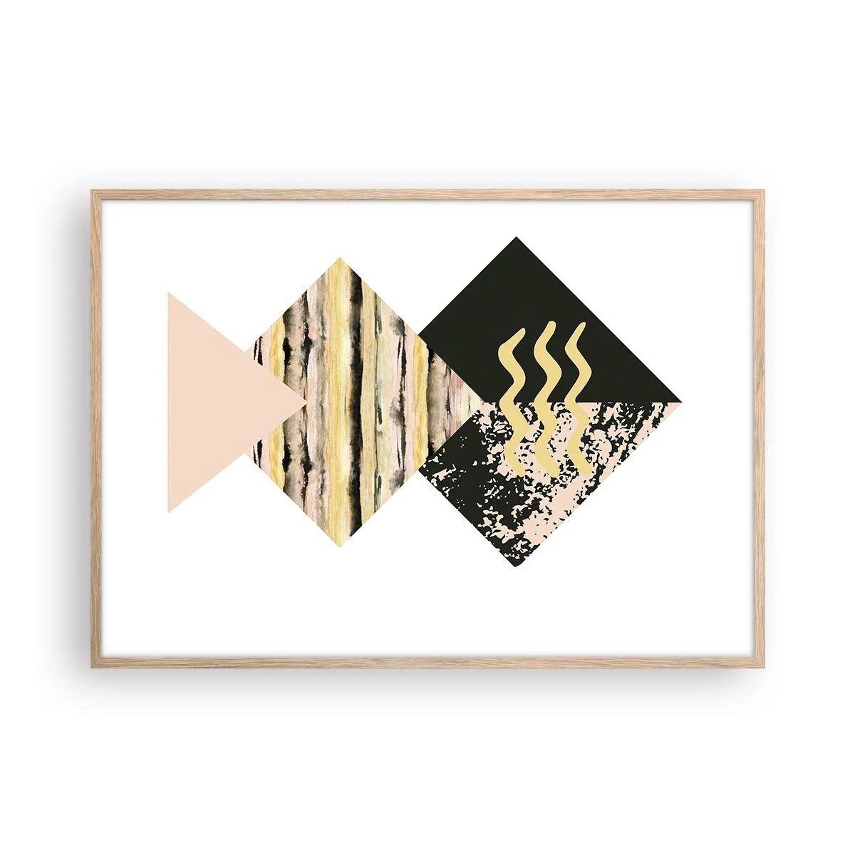 Plakát v rámu světlý dub - Není to tak jednoduché - 100x70 cm