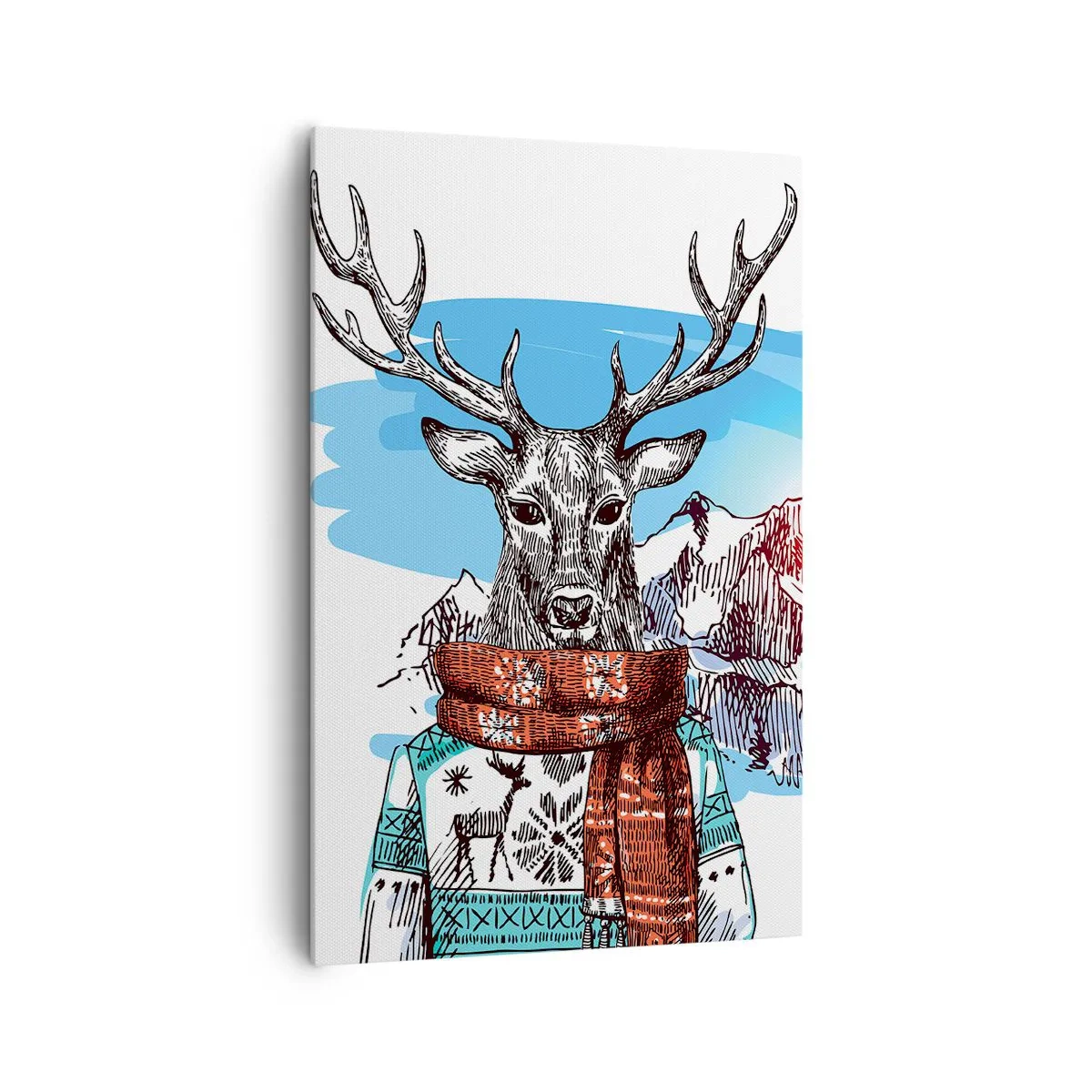 Obraz na plátně - Ani jelen nemrzne - 80x120 cm