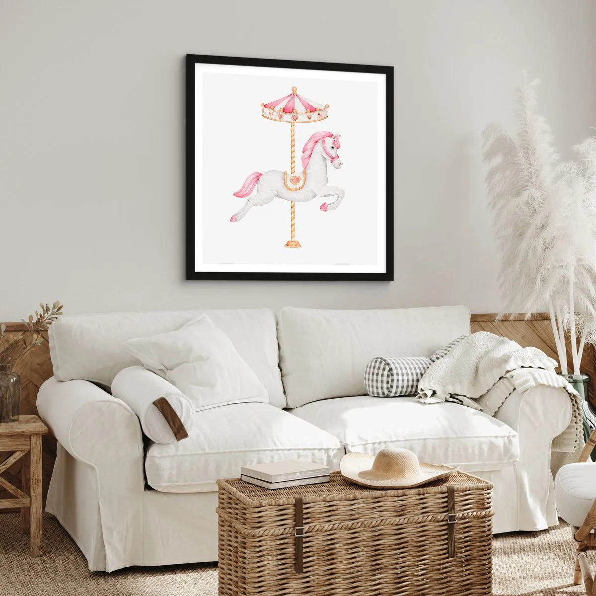 Plakát v černém rámu - Vyrazil z kopýtka - 50x50 cm