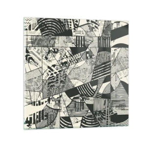 Obraz na skle - Dynamika současnosti - 50x50 cm