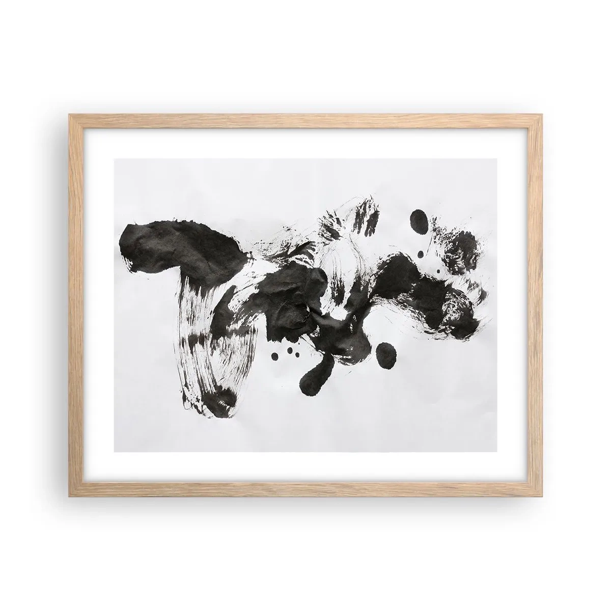 Plakát v rámu světlý dub - Metoda v šílenství? - 50x40 cm