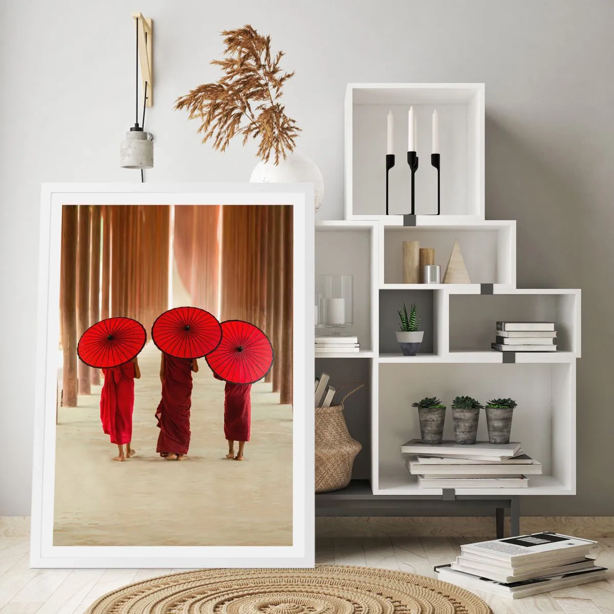 Plakát v bílém rámu - Na cestě do Čisté říše - 50x70 cm