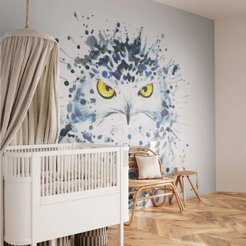 Fototapeta Premium Sand - Přímo do očí - Pták, Sova, Zvířata - 300x210 cm